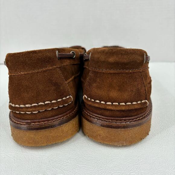 J Crew Mens Size 10.5 Loafers Brown Leather Camden Slip On English Suede - Picture 8 of 9